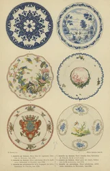 Platos de loza y porcelana, siglos XVII y XVIII